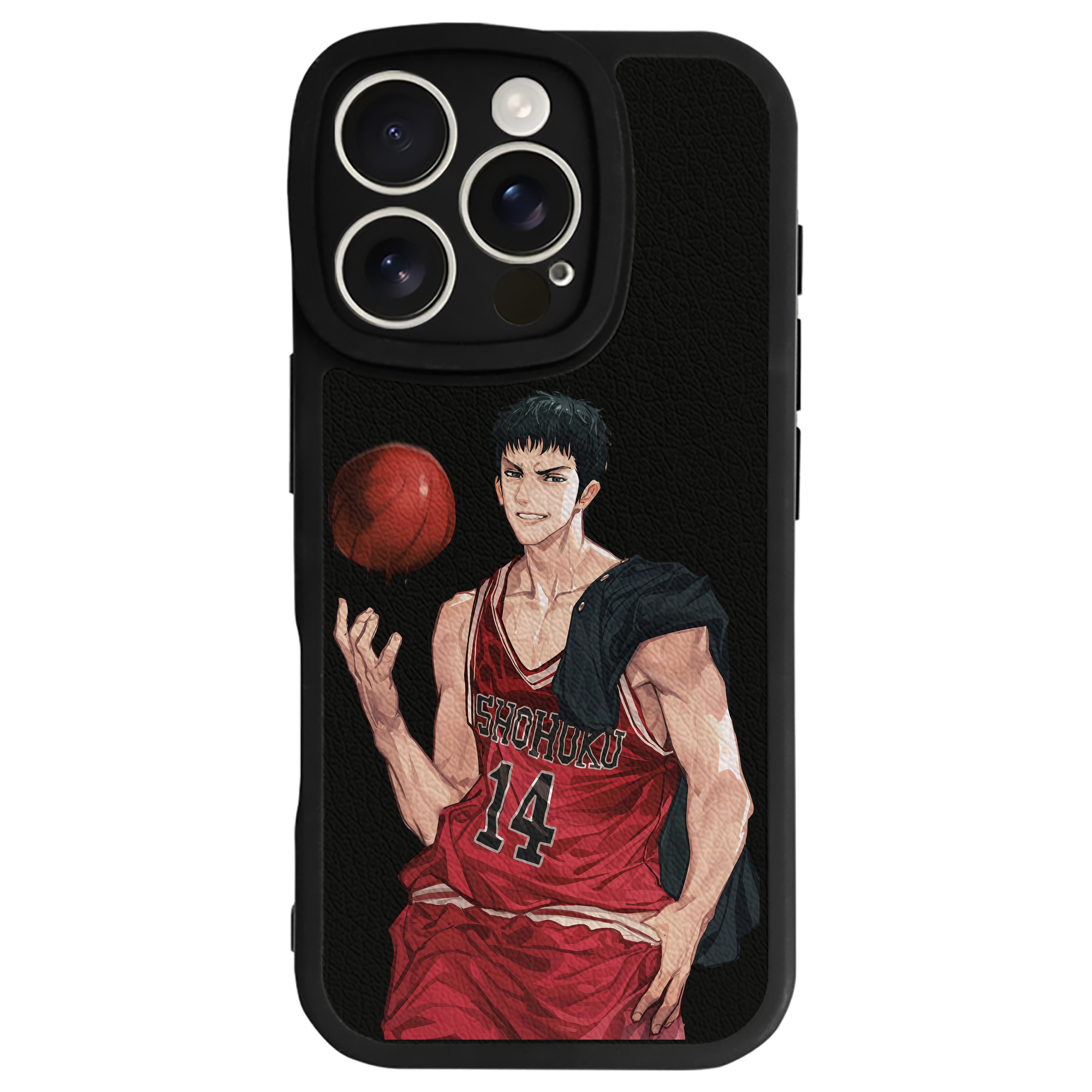 （画像用） SLAM DUNK／スラムダンク 【iPhone 16シリーズ対応】シリコンスマホケース（レザー調） 材質：シリコン